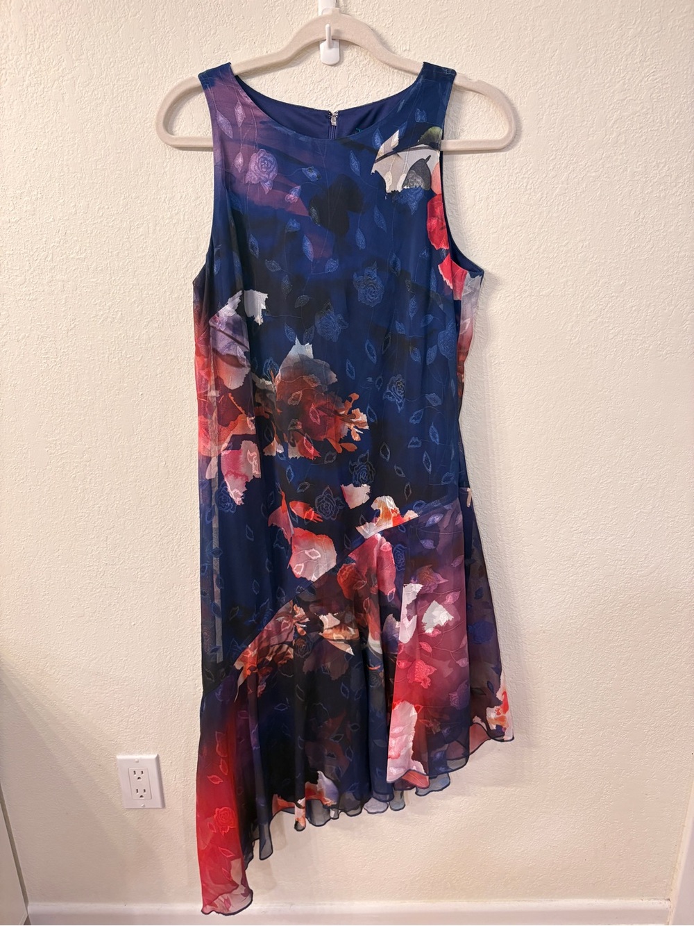 NWT Donna Karan Floral Midi Dress Size 10
